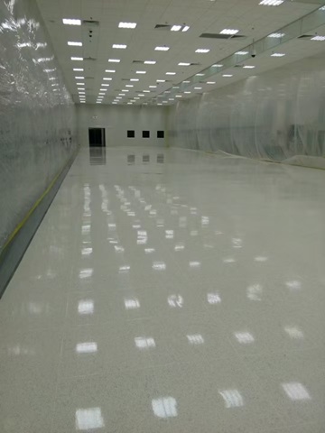 LG800平方防静电地板清洗打蜡
